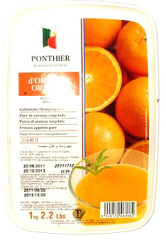 Пюре апельсин, 1 кг, "Ponthier"