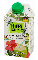 Кокосовая вода 100% "King Island", 500 мл