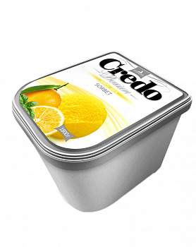Сорбет "Credo" - "Лимон-лайм", контейнер 1800 гр, "Петрохолод"