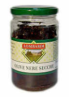 Оливки вяленые черные с косточками, 314 мл, "Le Conserve Toscane"