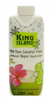 Кокосовая вода 100% "King Island", 330 мл