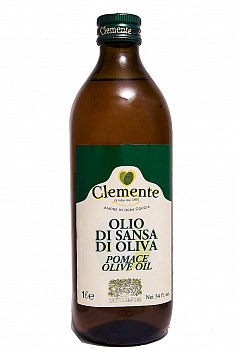 Масло оливковое Pomace, стекло 1 л, "Clemente"