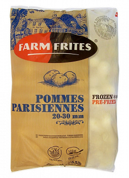 Картофель молодой (паризьен), 2.5 кг, "Farm Frites"