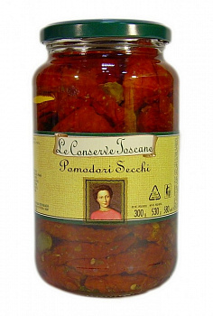 Томаты сушеные, в подсолнечном масле, 580 мл, "Le Conserve Toscane"