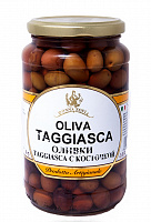 Оливки "Taggiasca" с косточками, 580 мл, "Donna Sofia"