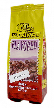 Кофе в зернах ароматизированный Карамель, 150 гр, "Paradise"