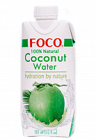 Кокосовая вода 100%, 330 мл, "Foco"