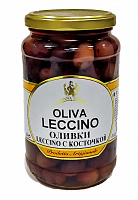 Оливки "Leccino" с косточками, 580 мл, "Donna Sofia"