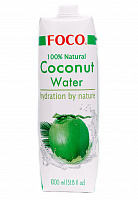 Кокосовая вода 100%, 1000 мл, "Foco"